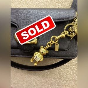 COACH vanlentines bear charm